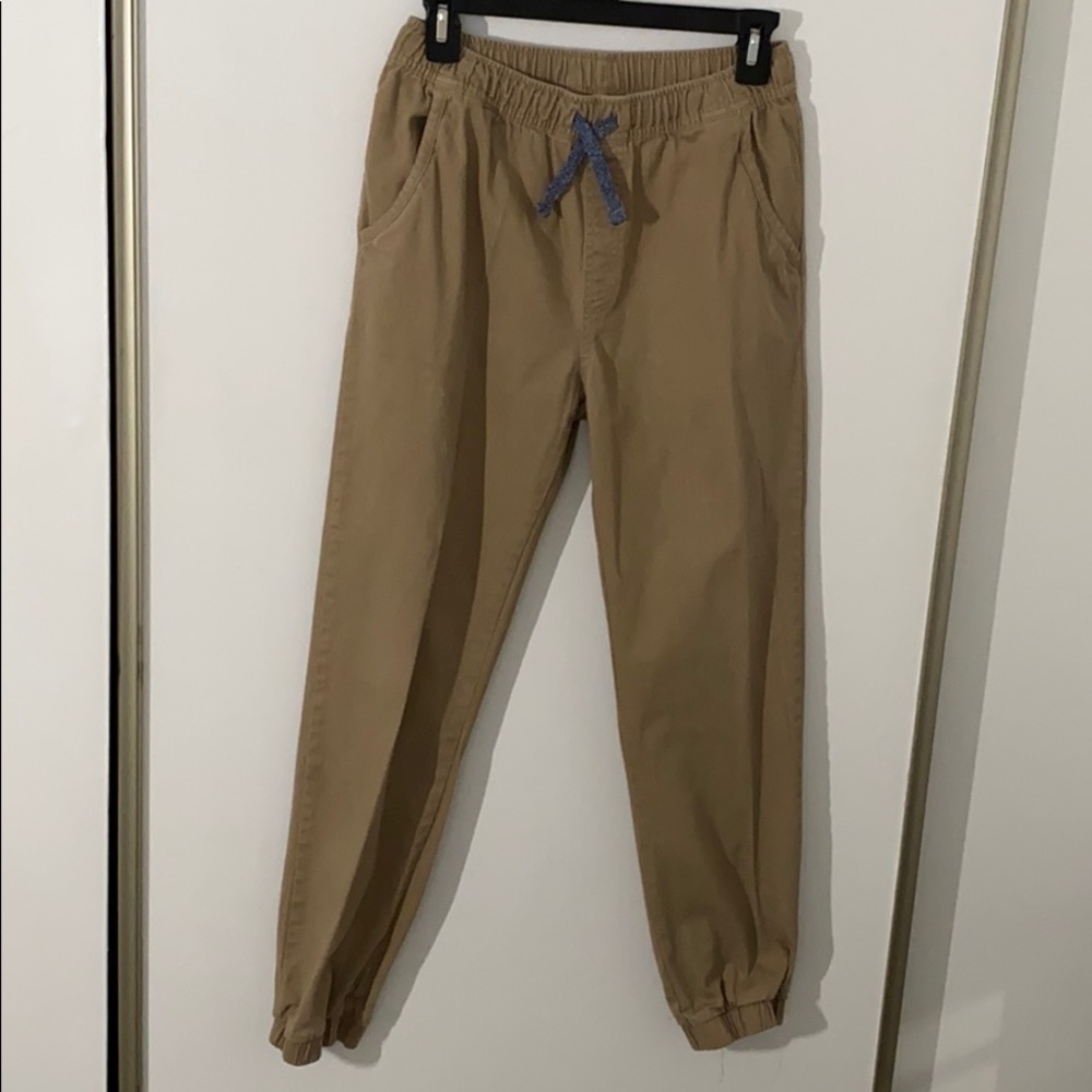 Boys tan joggers